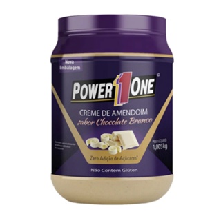 Creme De Amendoim Power1One Com Chocolate Branco - 1,005KG