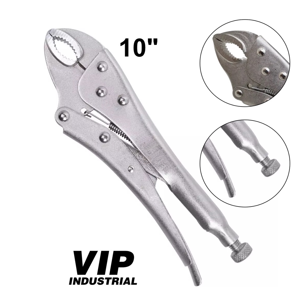 Alicate de pressão mordente Curvo 10" Cromo vanádio 10" VIP 904801