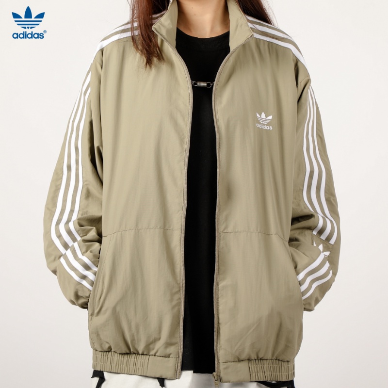 100 % Original Clover Men Bordado Logotipo Esportivo Outdoor Windbreaker Casaco Clássico De Três Listras