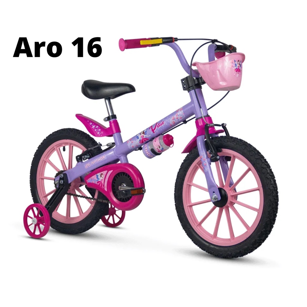 Bicicleta infantil aro 16 Pixie Sininho oficial menina | Shopee Brasil