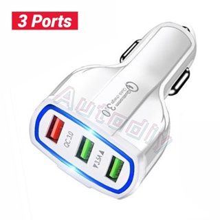 Multi-função carregador de carro 3 tomada de isqueiro de carro 3 porta usb  adaptador de carro tipo c qc 3.0 carregamento rápido divisor adaptador de  tomada de alimentação – os melhores produtos