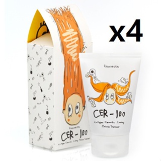 [CER-100 Tratamento De Proteína Capilar Com Revestimento De Colágeno 100ml * 4