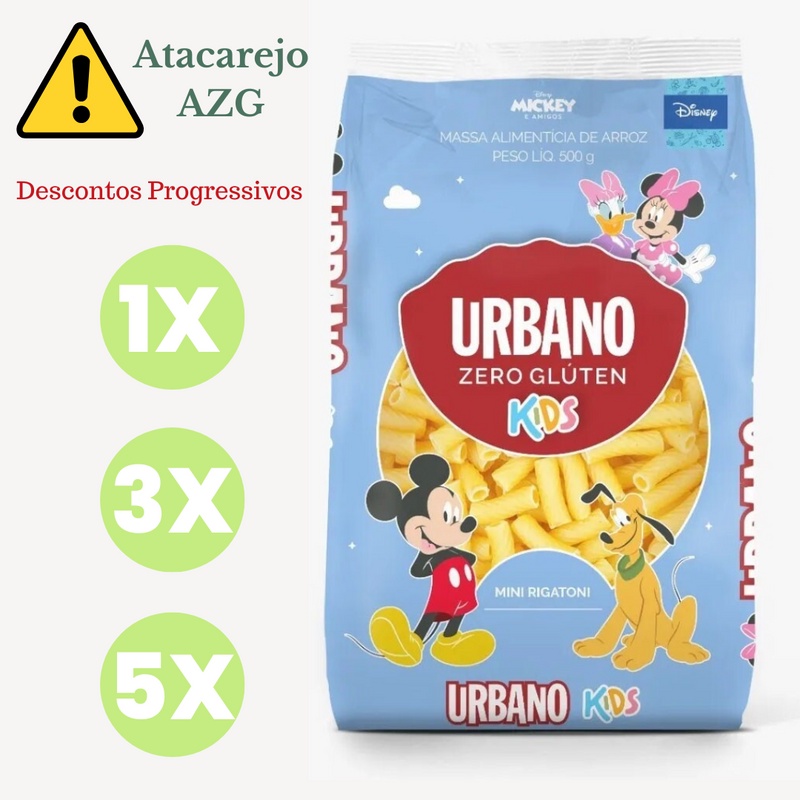 Macarrão Rigatoni Kids Sem Glúten Urbano 500g *Val.200826 | Shopee Brasil