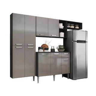 Armário de Cozinha Compacta com Balcão Pequim Sun Multimóveis V3000