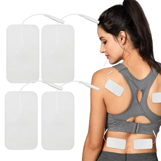 20Pcs 5x9cm Tens Fisioterapia Almofadas Adesivas De Eletrodos Massajadores Autoadesivos Reutilizáveis Para Máquina De Dezenas