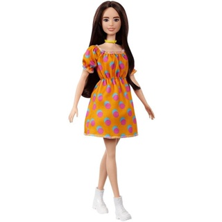 Barbie Fashionista Vestido Laranja de Bolinhas - Mattel