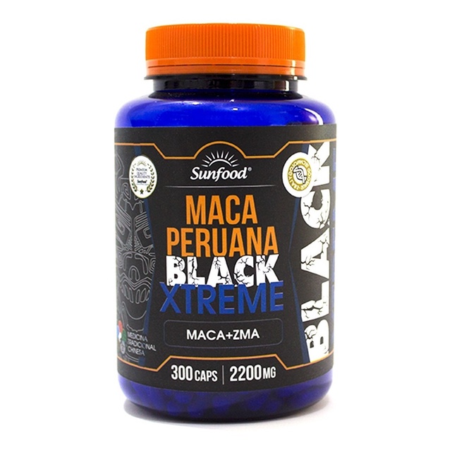 Maca Peruana Xtreme Maca + Zma Sunfood Pote 300 Capsulas Shopee