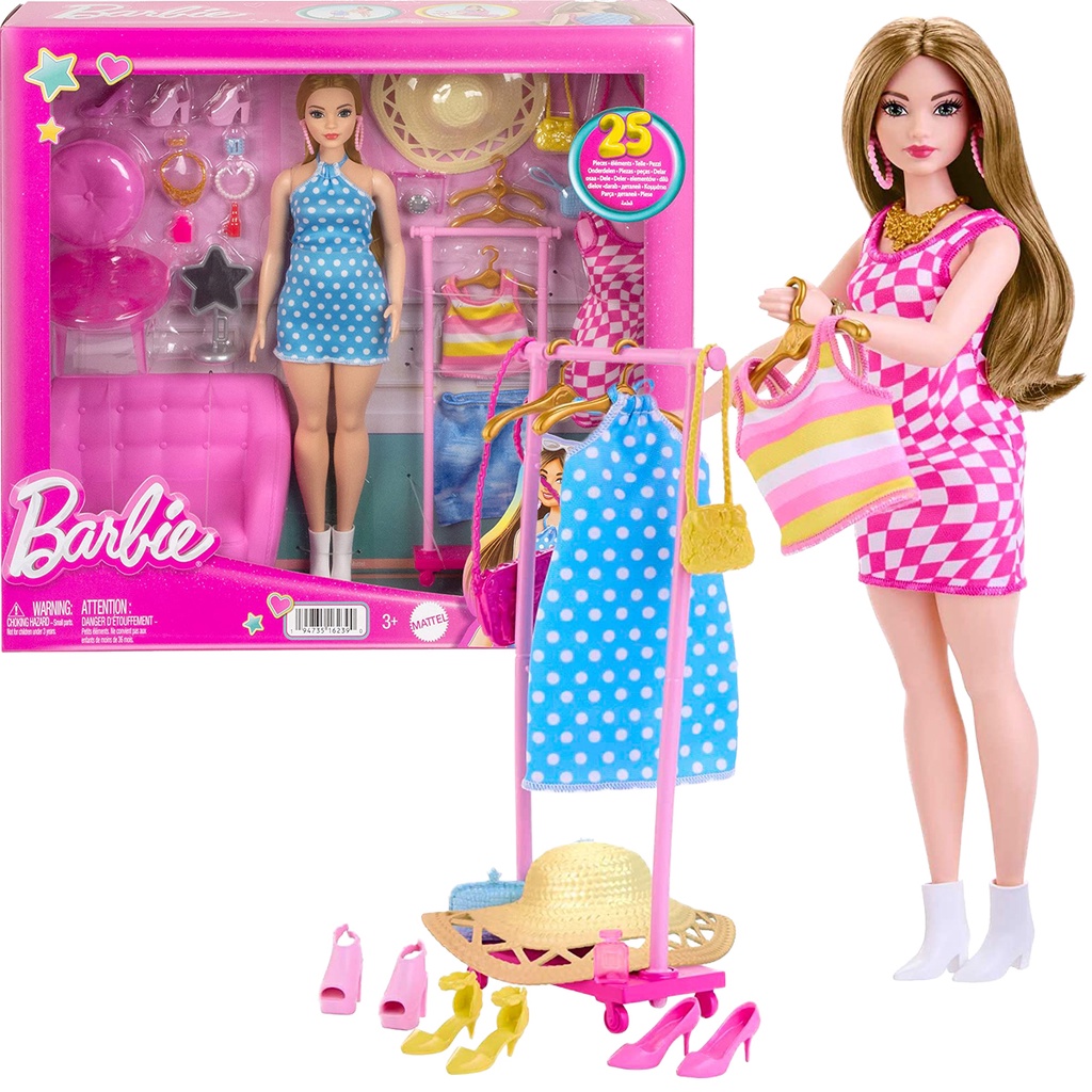 Boneca Barbie Fashion Closet Luxuoso Mattel Original Menina