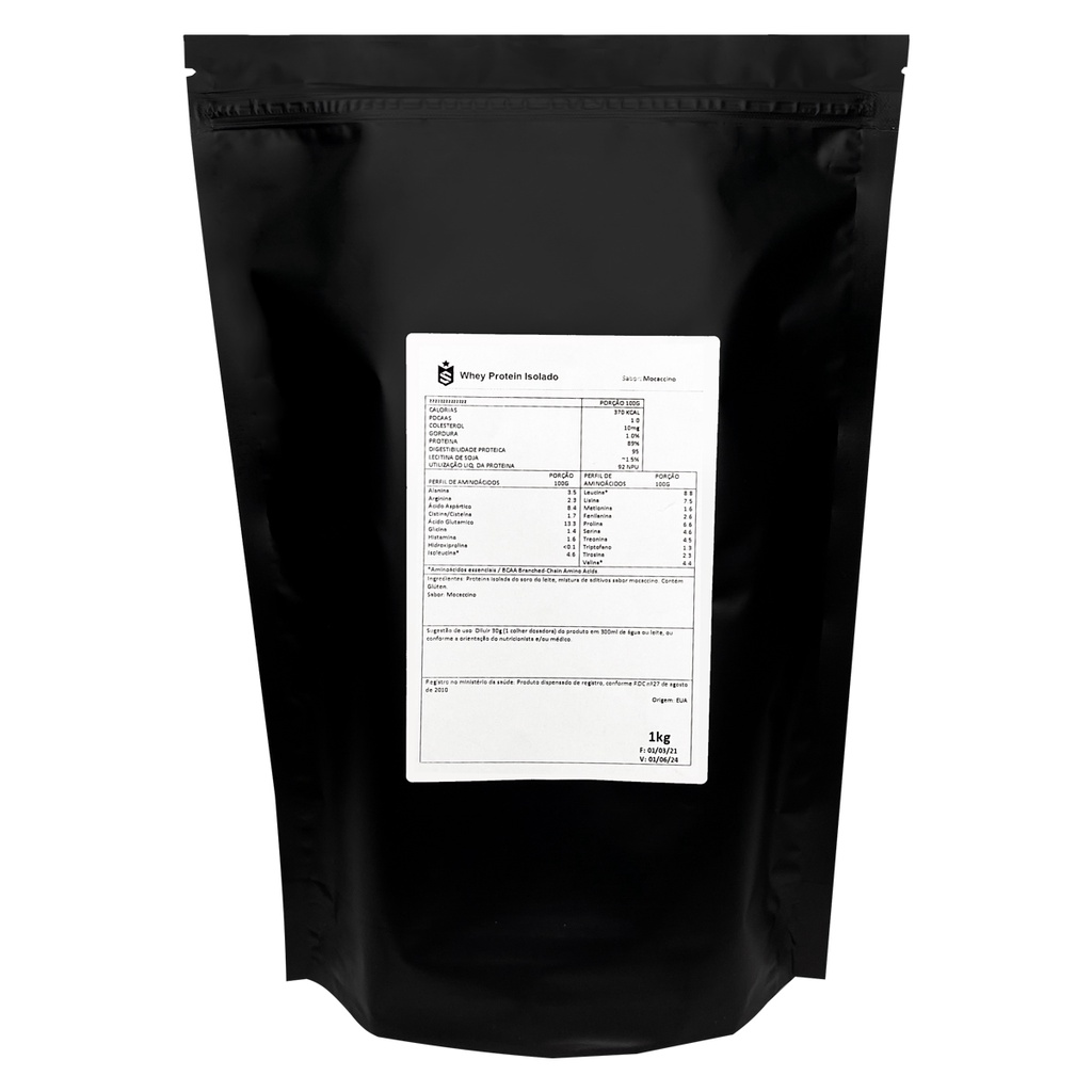 Whey Protein Isolado 1Kg – Moccacino – Importado – Soldiers Nutrition
