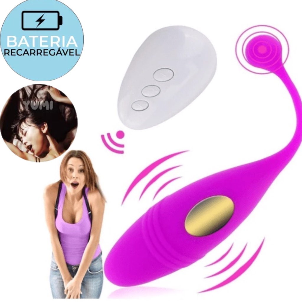 Vibrador Ovo Mulheres Controle Remoto S/fio Recarregável Usb