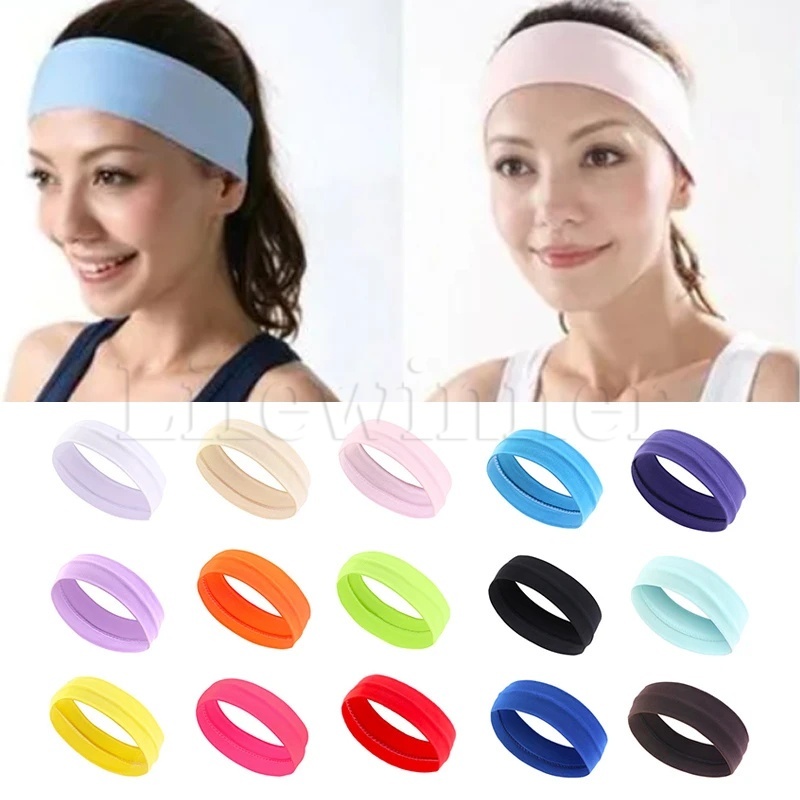 Elastic Breathable Yoga Hair Bands para homens e mulheres
