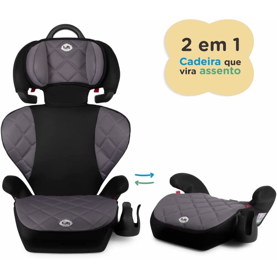 Cadeira para carro Tutti Baby Triton de 15 a 36 Kg - Preto e Cinza