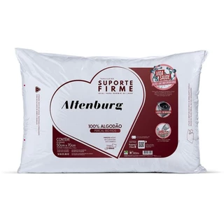 Travesseiro Altenburg Suporte Firme Algodão Percal 180 Fios Premium Antialergico para Dormir de Lado