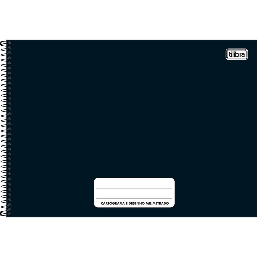 Caderno Espiral de Desenho e Cartografia Milimetrado (Com Margem) Capa ...