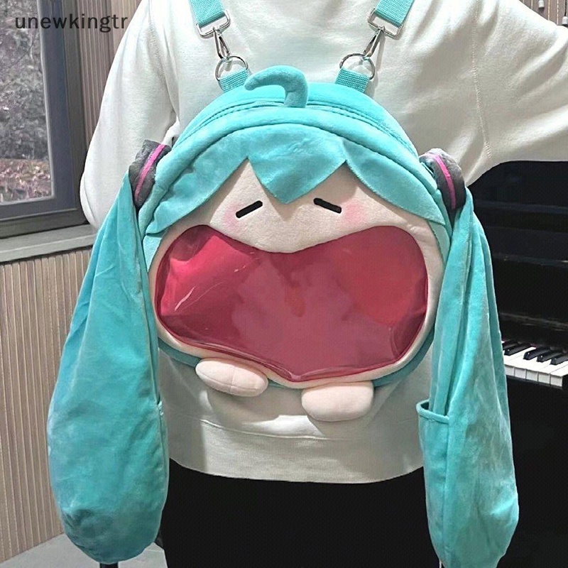 unew Kawaii Hatsune Miku Saco De Ombro De Desenho Animado Pacote Doro Mochila De Pelúcia Anime Para Estudantes Crianças Brinquedos kingtr