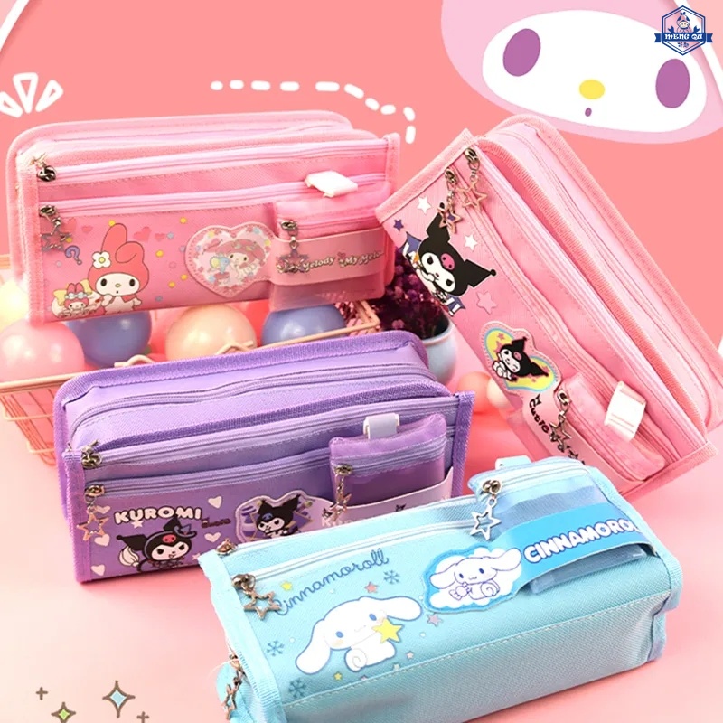 Sanrio Pencil Case Pochacco Kuromi Cinnamoroll Melody School Pencils