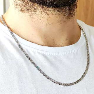 CORRENTE GRUMET 1X1 4MM 60CM - AÇO INOXIDÁVEL