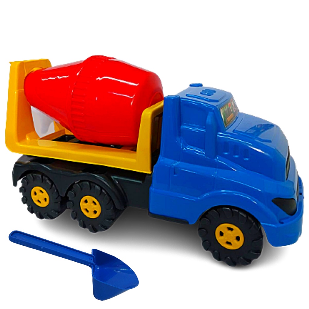 Caminhão Betoneira Realista Brinquedo Infantil Mixer Truck Vermelho