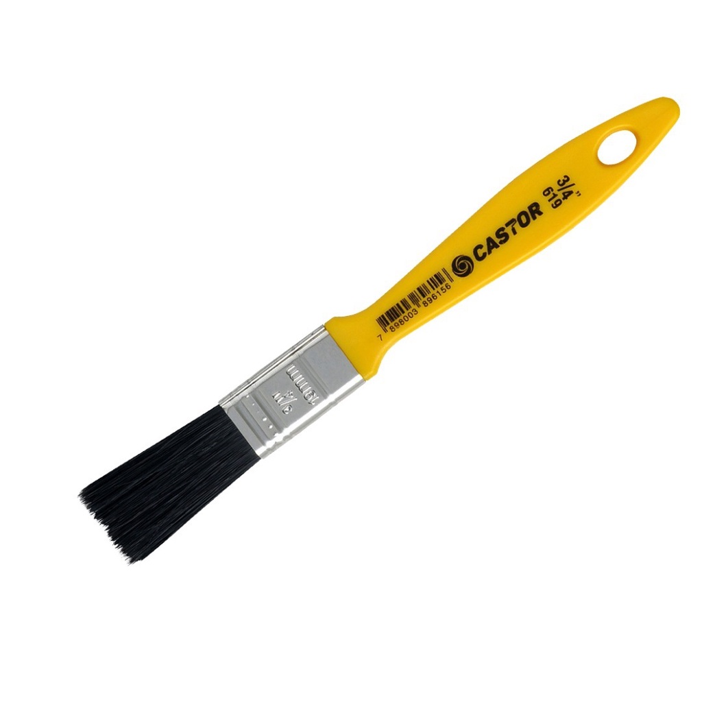 Pincel Trincha 3/4 - Cerda Preta - Linha 619 - Castor | Shopee Brasil