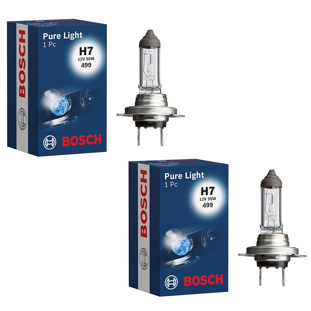 Par Lâmpada H7 Farol Carro Moto 1987302071 12V 55W Bosch