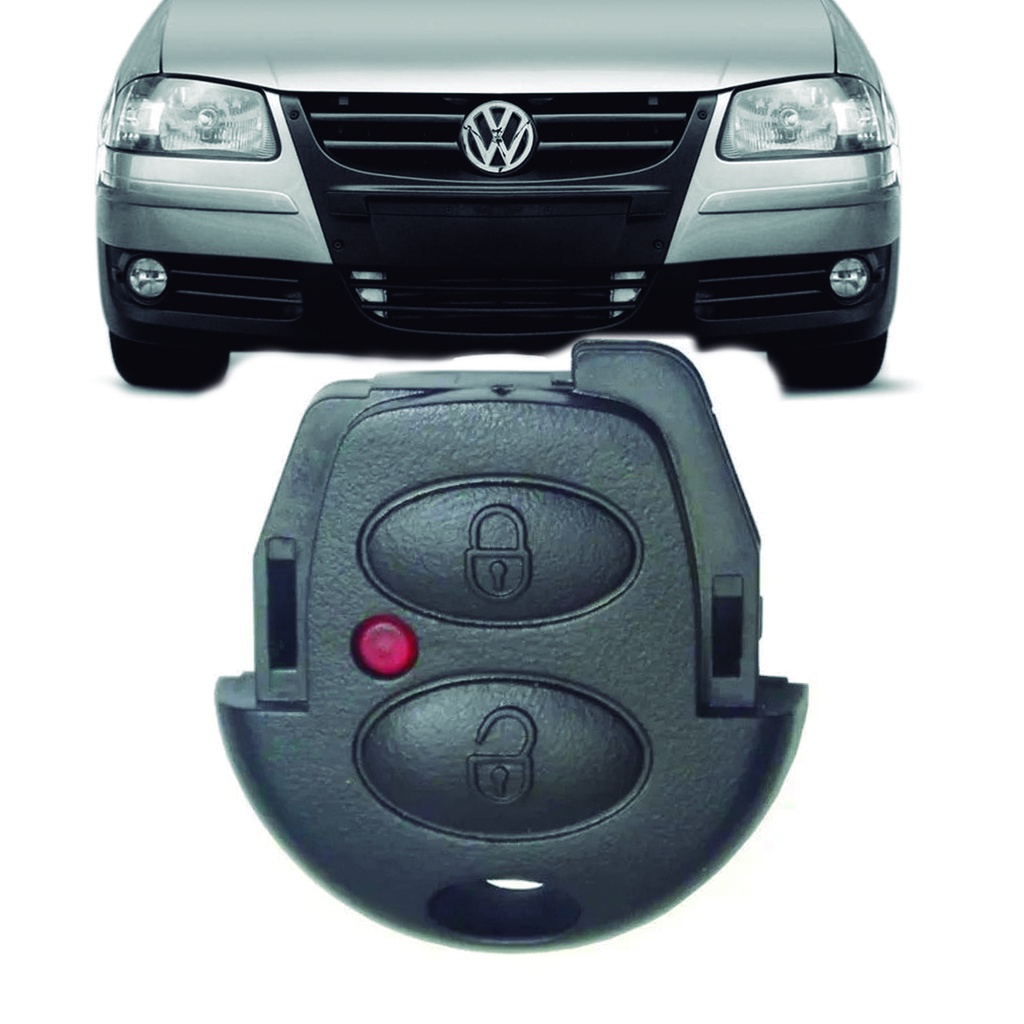 Capa Chave Vw Volkswagem Gol Fox SpaceFox CrossFox G4 Carcaça Frontal 2 BT 2006 2007 2008 2009 2010