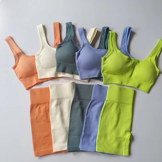 Conjunto Academia Feminino Roupa De Academia Conjunto Fitness Levanta Bumbum Com Cintura Alta E Apertada Para Esportes Reunindo Lindas Costas Elásticas As Nádegas