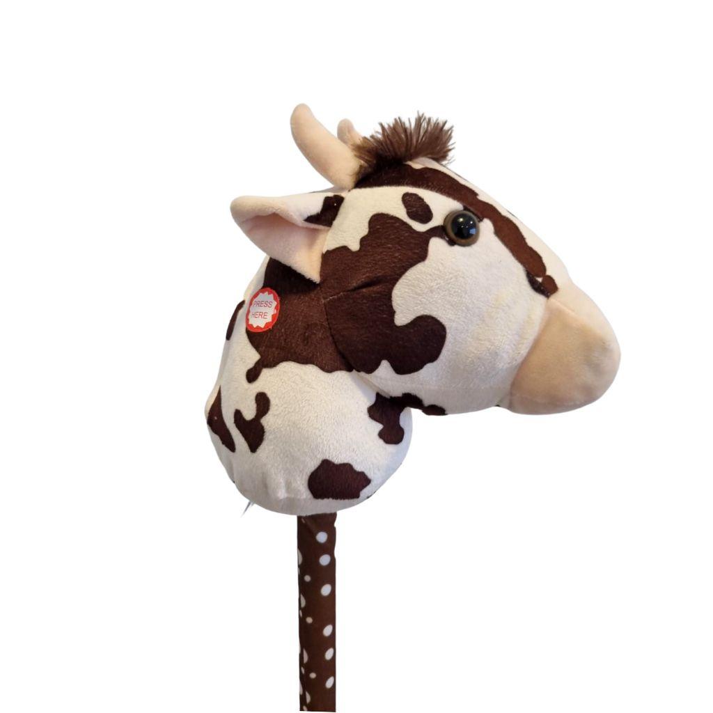 Pelúcia Vaquinha Com Som 66cm Galopa Pets Cavalo De Pau Toyng | Shopee  Brasil