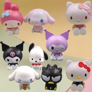 Sanrio Figura Cinnamoroll Kuromi Pochacco Doll Cartoon Decorações Ação Figuras De Bolo De Faça Você Mesmo Decorar Brinquedos