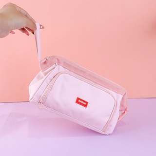 Estojo De Lápis De Grande Capacidade Kawaii Saco Estilo Simples Cosméticos Para Artigos Escolares De Papelaria Estudantes