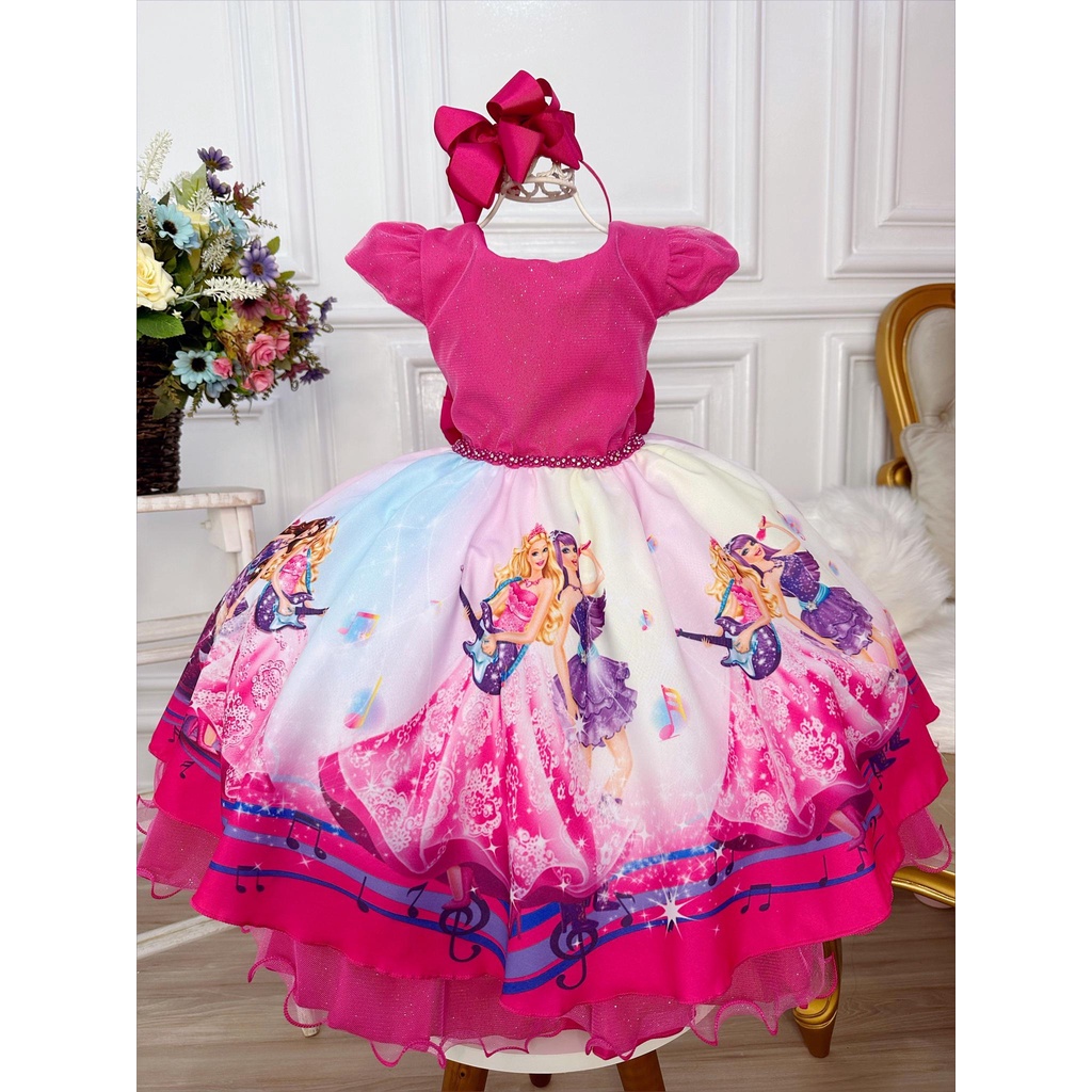 Fantasia Barbie Princesa Pop Star vestido roxo - Desapegos de Roupas quase  novas ou nunca usadas para bebês, crianças e mamães. 980444