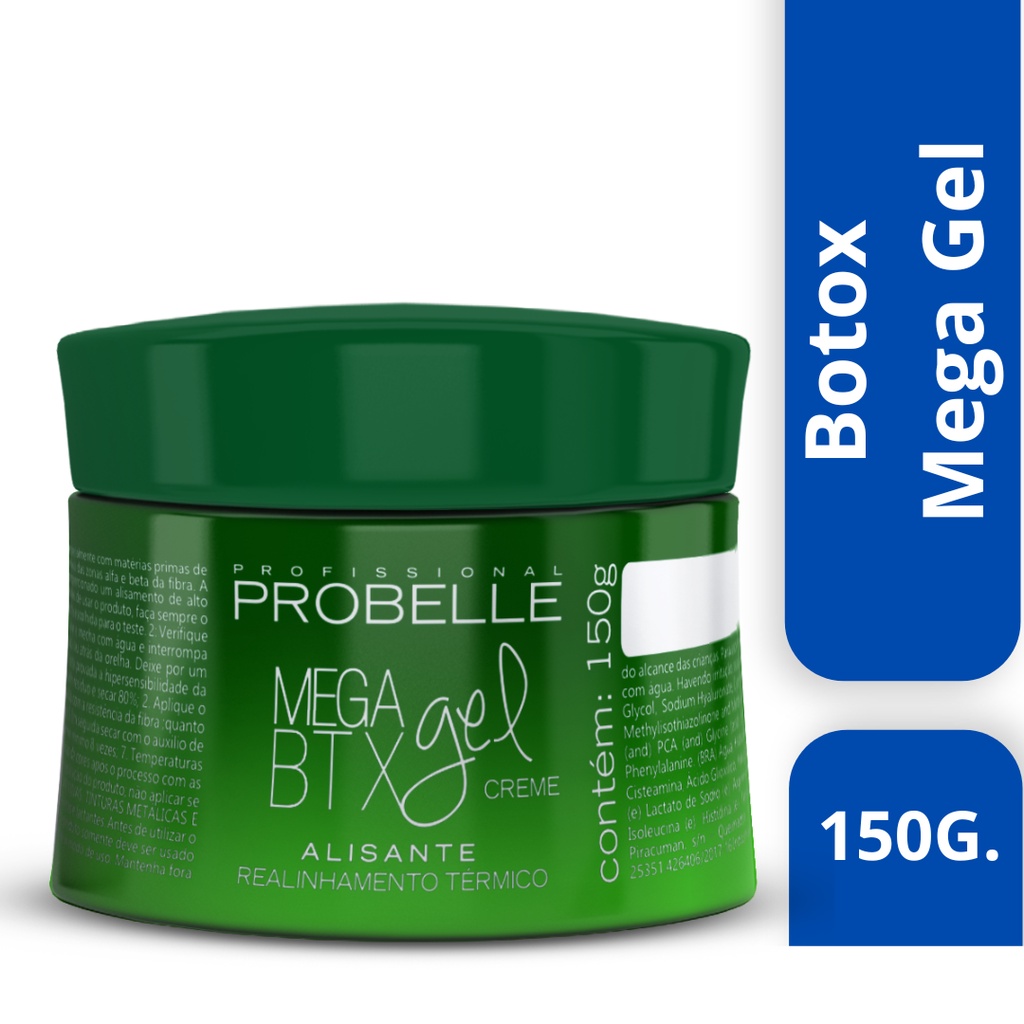 Mini Botox Mega Gel Alisante Progressiva 150g Probelle | Shopee Brasil