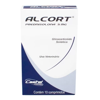Anti-Inflamatório Alcort Para Cachorros Com 10 Comprimidos De 5mg