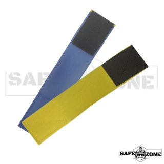 Par Braçadeira Elástica Dupla Face Azul/Amarelo Airsoft