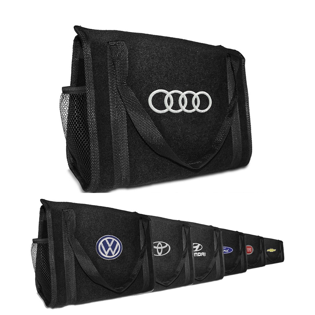 Bolsa Organizadora Ferramentas Carro Porta Malas Carpete Logo Montadora Multiuso