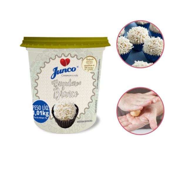 Brigadeiro Branco Pronto Para Enrolar 1kg Junco | Shopee Brasil