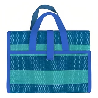Esteira De Praia Dobrável 1,8m X 90cm Impermeável Azul 3655 Mor
