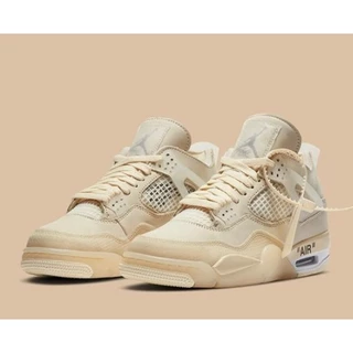 AJ 4 Retrô " Creme/Bege" AJ4 Mid Top Retro Basquetebol Casual Esportivo Lançamento 2023