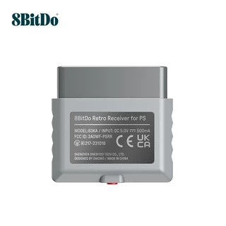 8Bitdo PS Receptor Bluetooth Retro Adaptador Suporte Para PS1/PS2 hosts Windows 10/11 Acessórios De Jogo Controladores