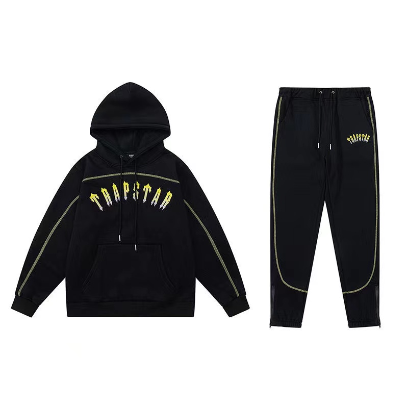 2023 Trapstar Tracksuit Hoodies Homens Toalha Bordado Pullovers Velo Casual Hoodie Set Hoody Central Cee Com Capuz
