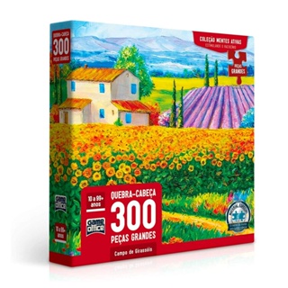 Quebra Cabeça Campo de Girassóis 300 Peças - Toyster