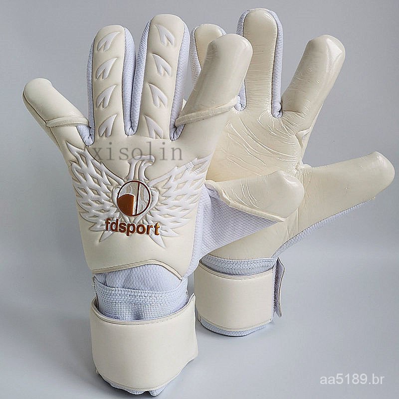Doorkeeper antiderrapante absorção de choque engrossar luvas de goleiro profissional