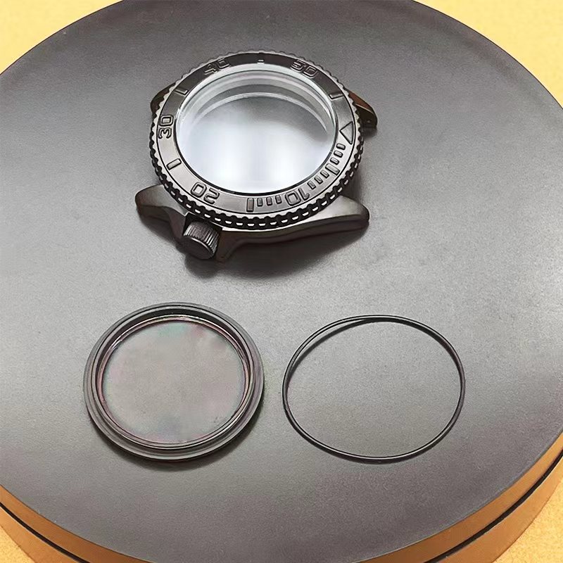 CHICHIYANG Set Di Custodia Per Orologio In Acciaio Inox, Pezzi Di Ricambio Per Cassa Dell'orologio Con Copertura In Acrilico, Accessori Per Orologio A Specchio Per Movimento NH35, NH36, Argento - Foto 7