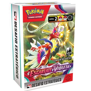 Box Pokémon Pré Release Desafio Estratégico Escarlate e Violeta TCG COPAG Original Lacrado