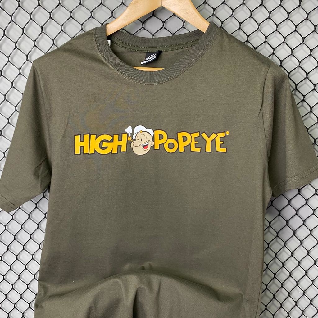 Camisa Premium High x Popeye Verde | Shopee Brasil