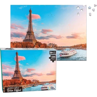 Quebra Cabeças 1000 Peças Torre Eiffel 10775 - Pais E Filhos