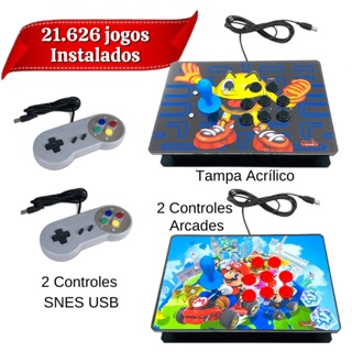 Fliperama Portátil Duplo Mario Bros 22 Mil Jogos Novo - Meu Game Favorito