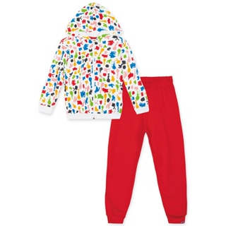 Conjunto Jaqueta e Calça Moletom Infantil Unissex Mundo Ripilica