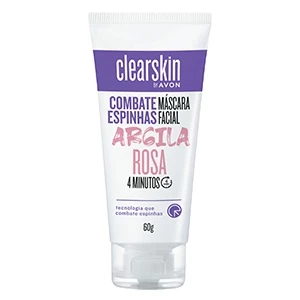 Máscara Facial Argila Rosa 60g