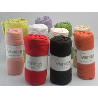 Lençol de Malha Casal 30 cm de altura Venesa