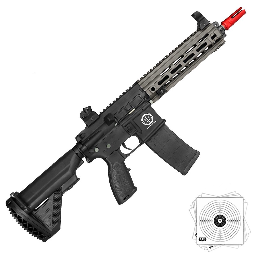 Rilfe Airsoft AEG Rossi Neptune 9 Devgru 6mm Bivolt + Alvos | Shopee Brasil
